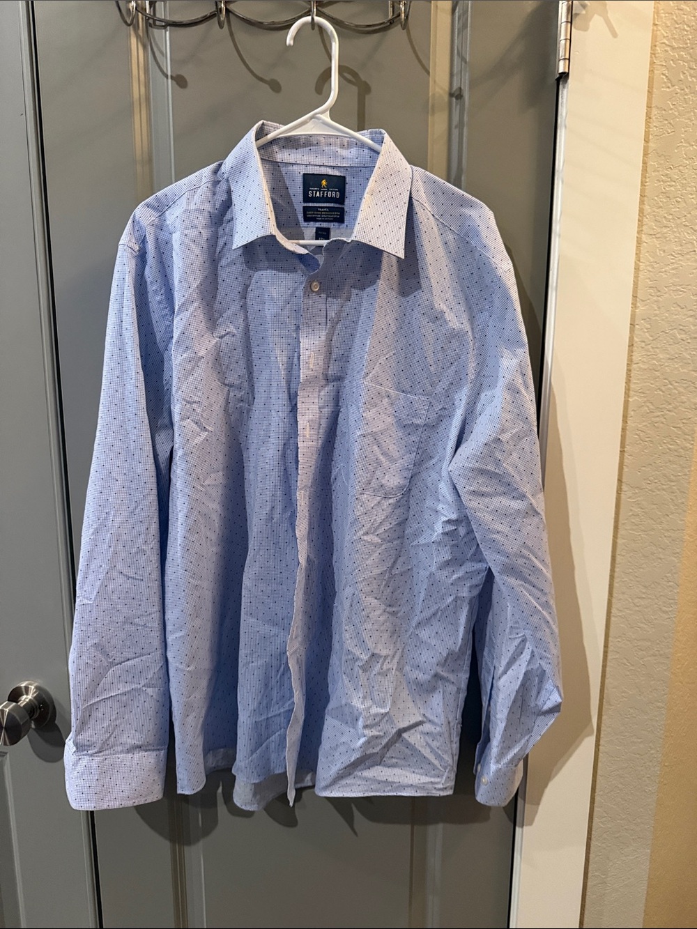 Stafford Blue Microdot Dress Shirt